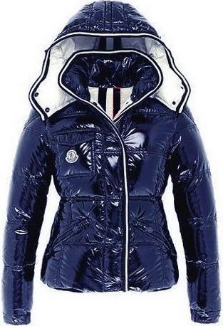 Moncler Quincy Jacket Glossy Navy Wmns